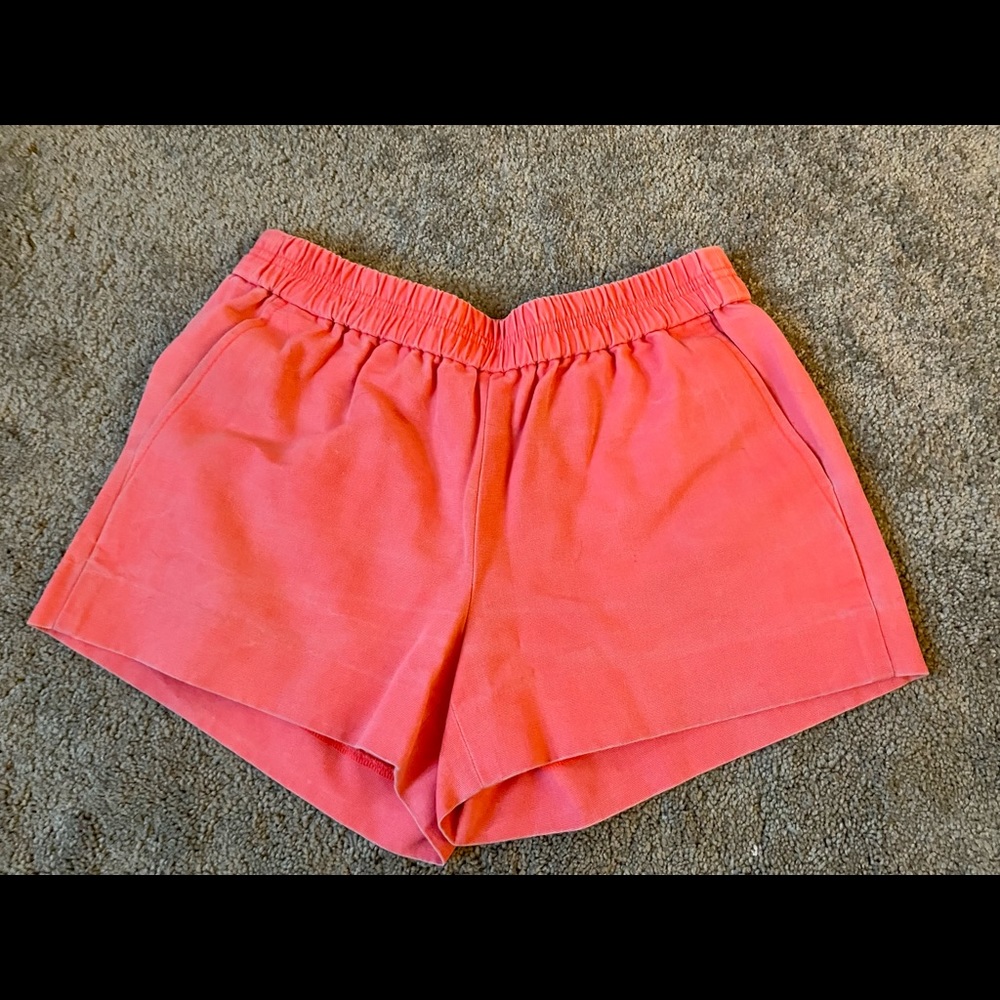 J Crew pull on shorts in Coral, size XS